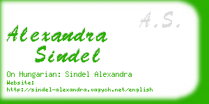 alexandra sindel business card